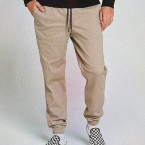 RSQ Twill Khaki Jogger Pants in XL